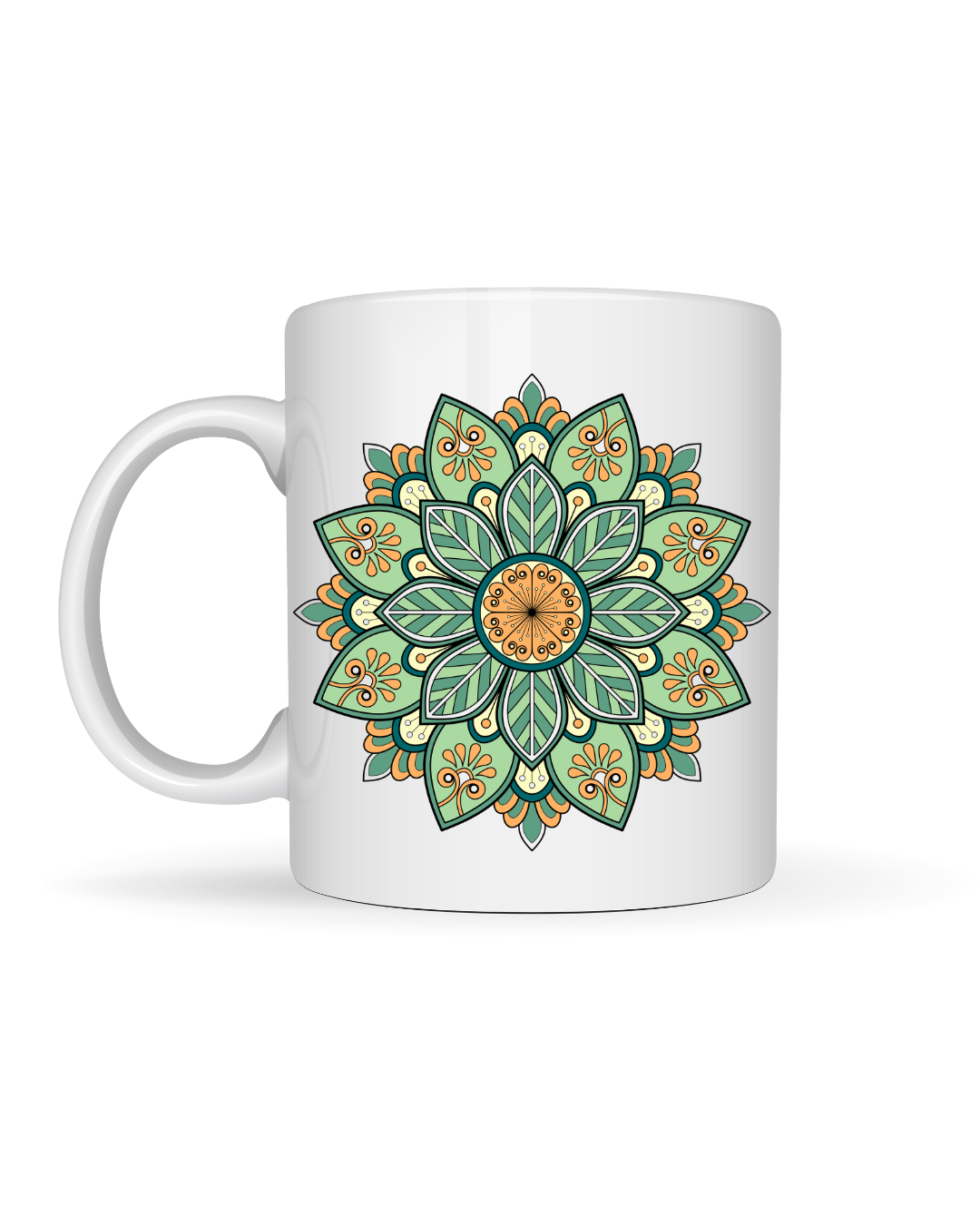 Caneca de Cerâmica - Mandala Verde