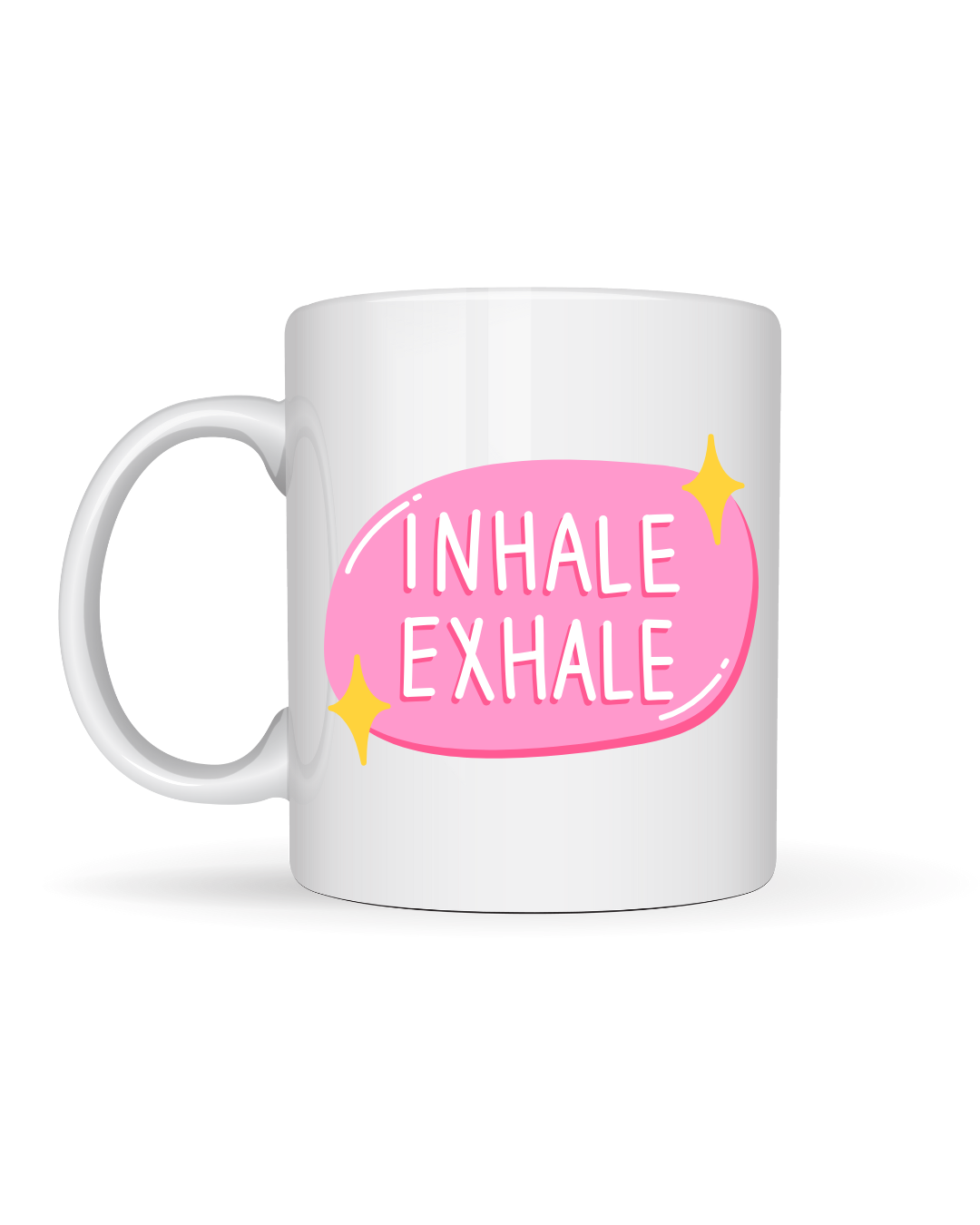Caneca de Cerâmica - Inhale, exhale (Inspire, expire)