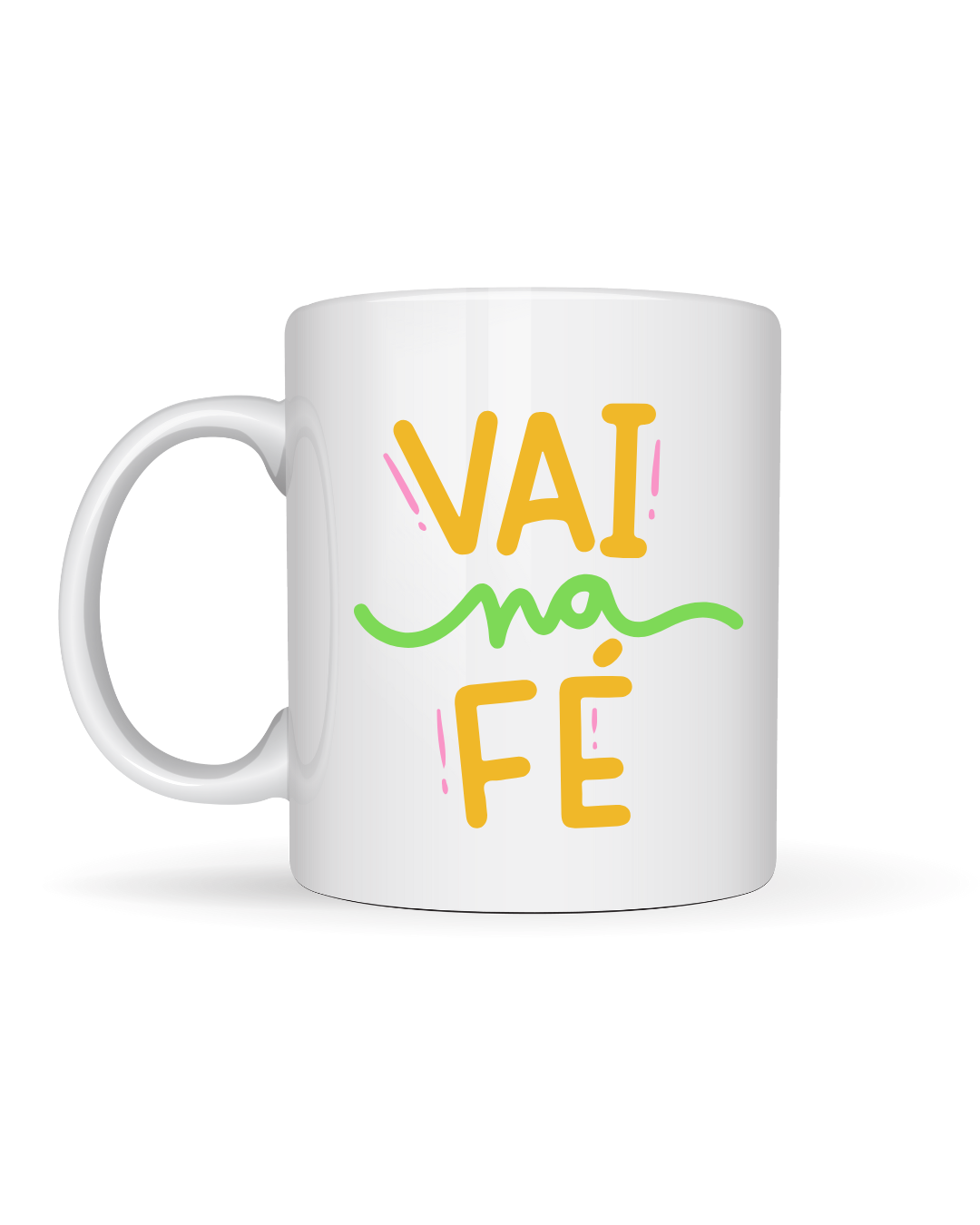 Caneca de Cerâmica - Vai na Fé