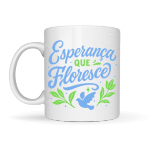 Caneca de Cerâmica - Esperança que Floresce