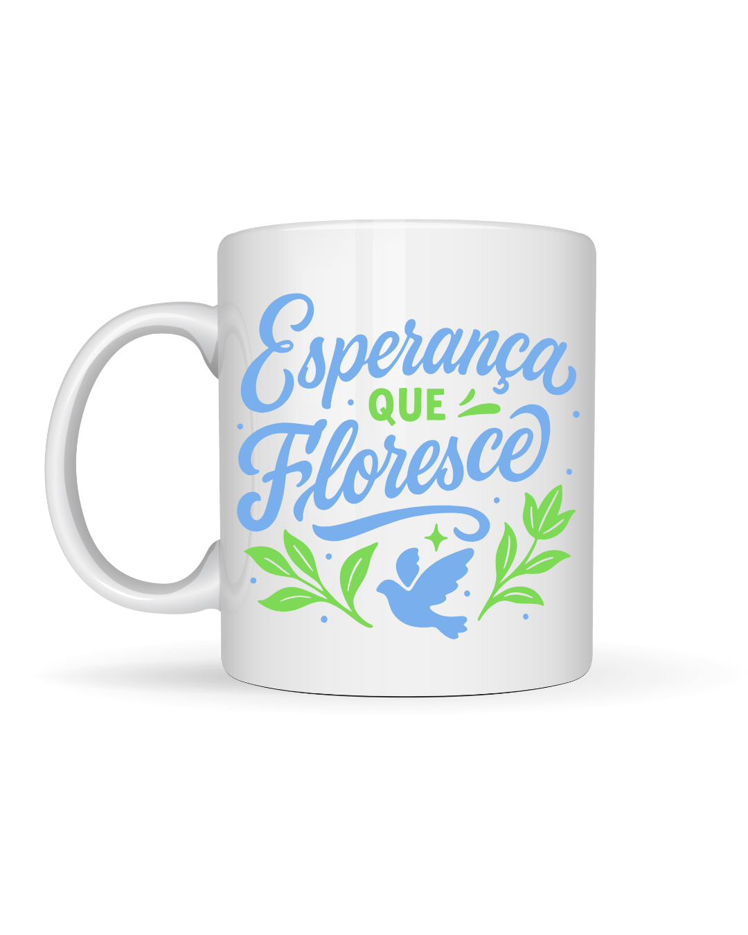 Caneca de Cerâmica - Esperança que Floresce