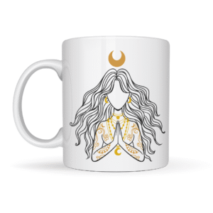 Caneca de Cerâmica - Deusa Moon Gold