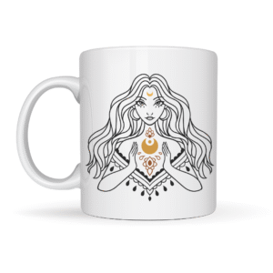 Caneca de Cerâmica - Deusa Gold