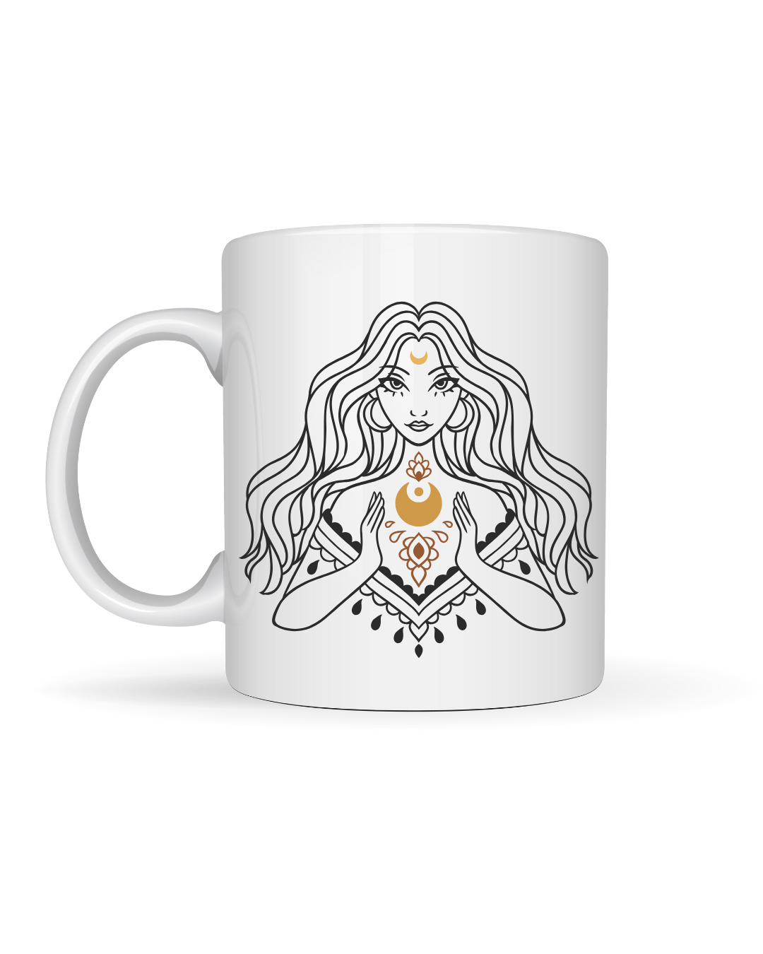 Caneca de Cerâmica - Deusa Gold