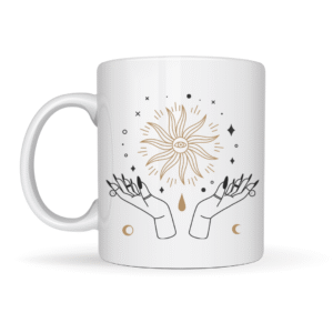 Caneca de Cerâmica - Mão Solar