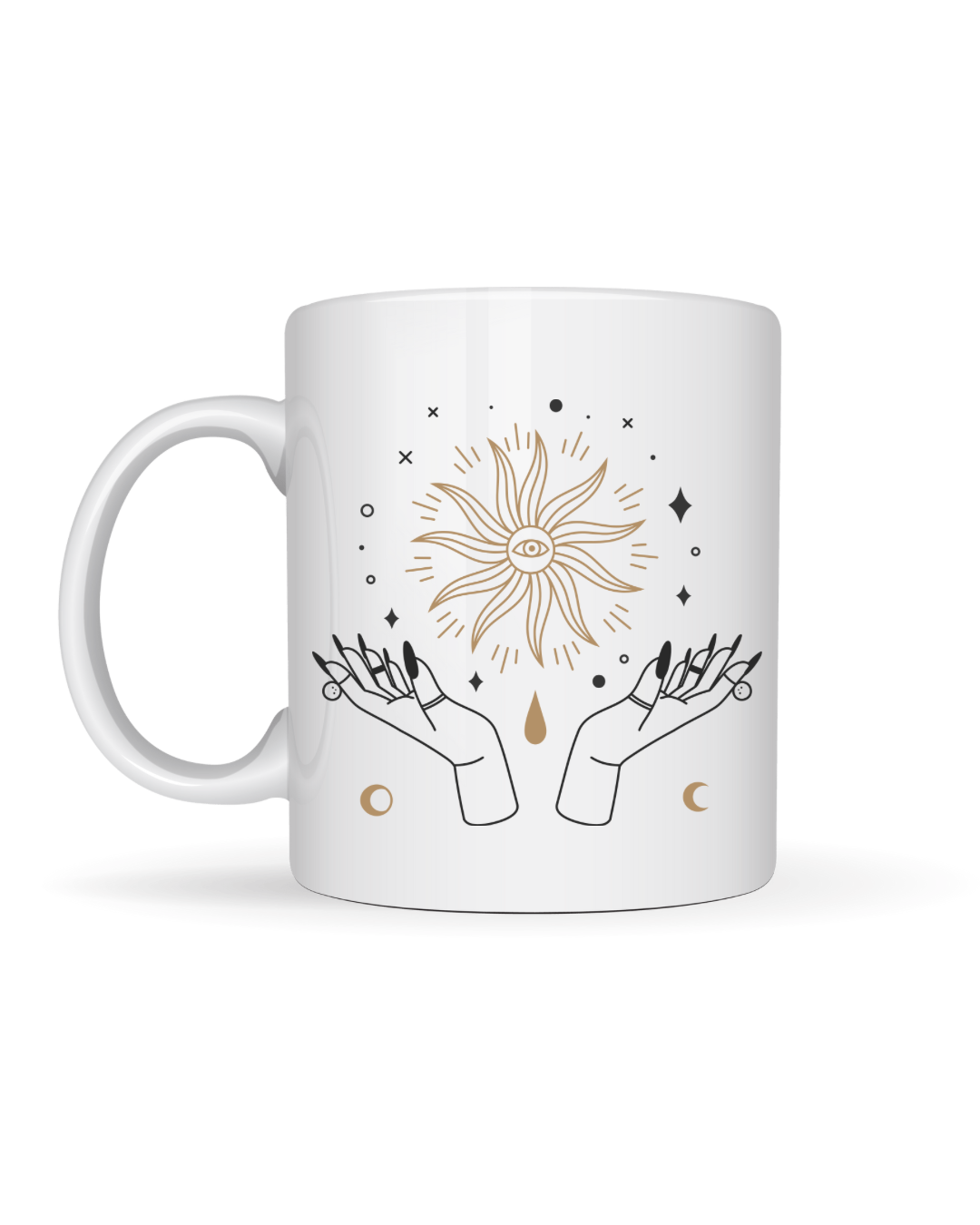 Caneca de Cerâmica - Mão Solar