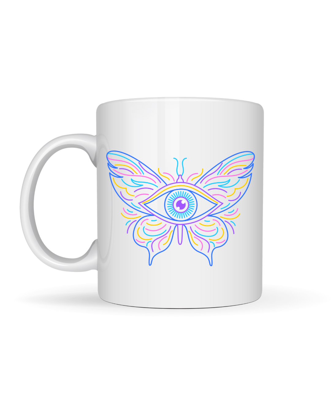 Caneca de Cerâmica - Borboleta Colors Eye