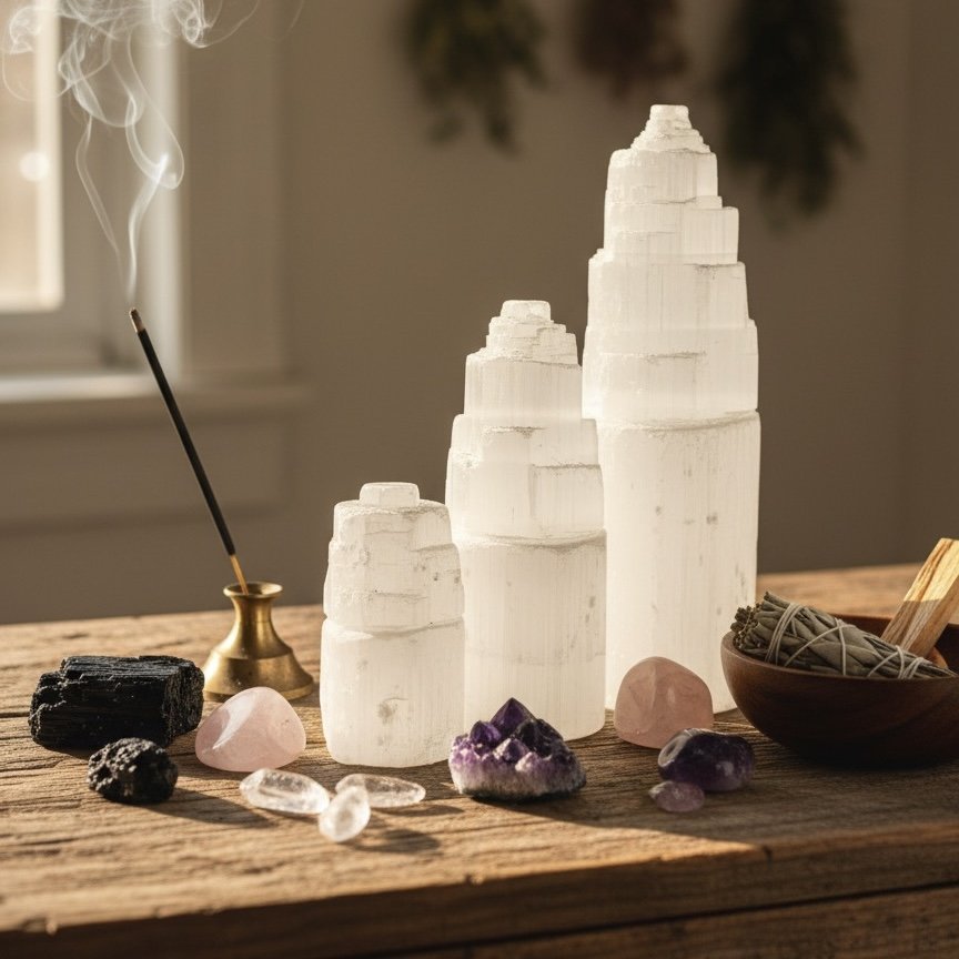 Torre de Selenita - Limpeza Energética