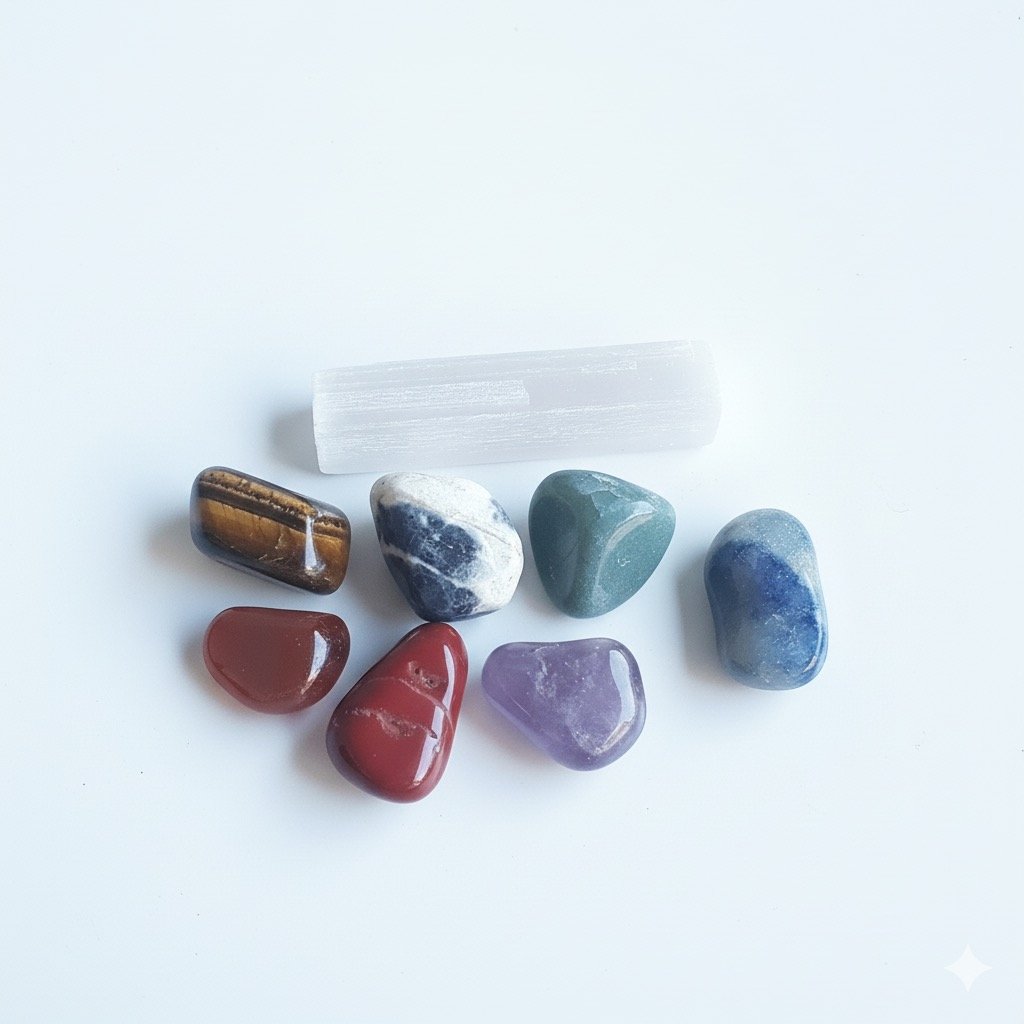 Kit selenita + 7 chakras