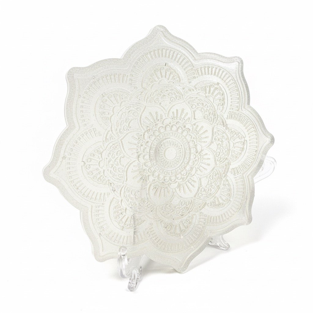 Mandala Decorativa - Transparente Glitter